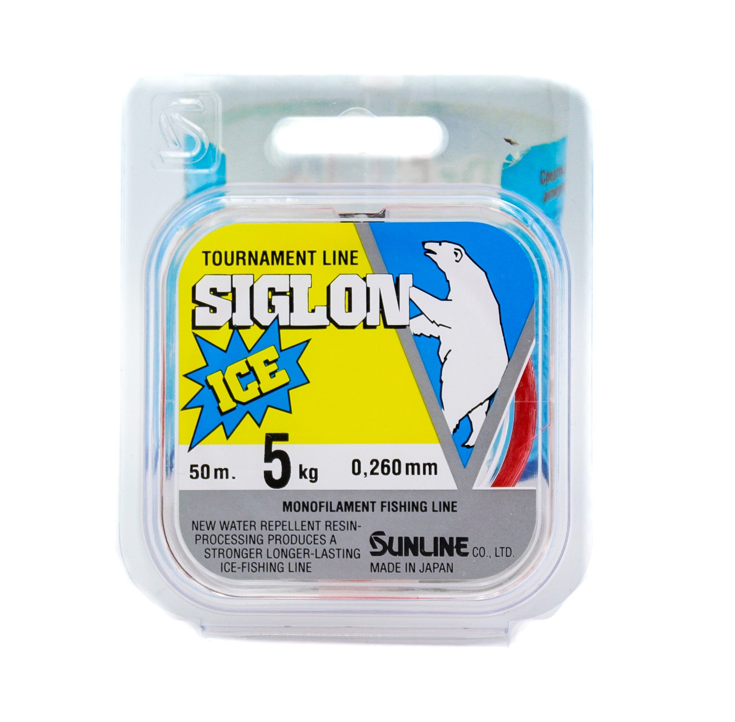 Леска Sunline Siglon V ice fishing красный 50м 2,5/0.260мм - фото 1
