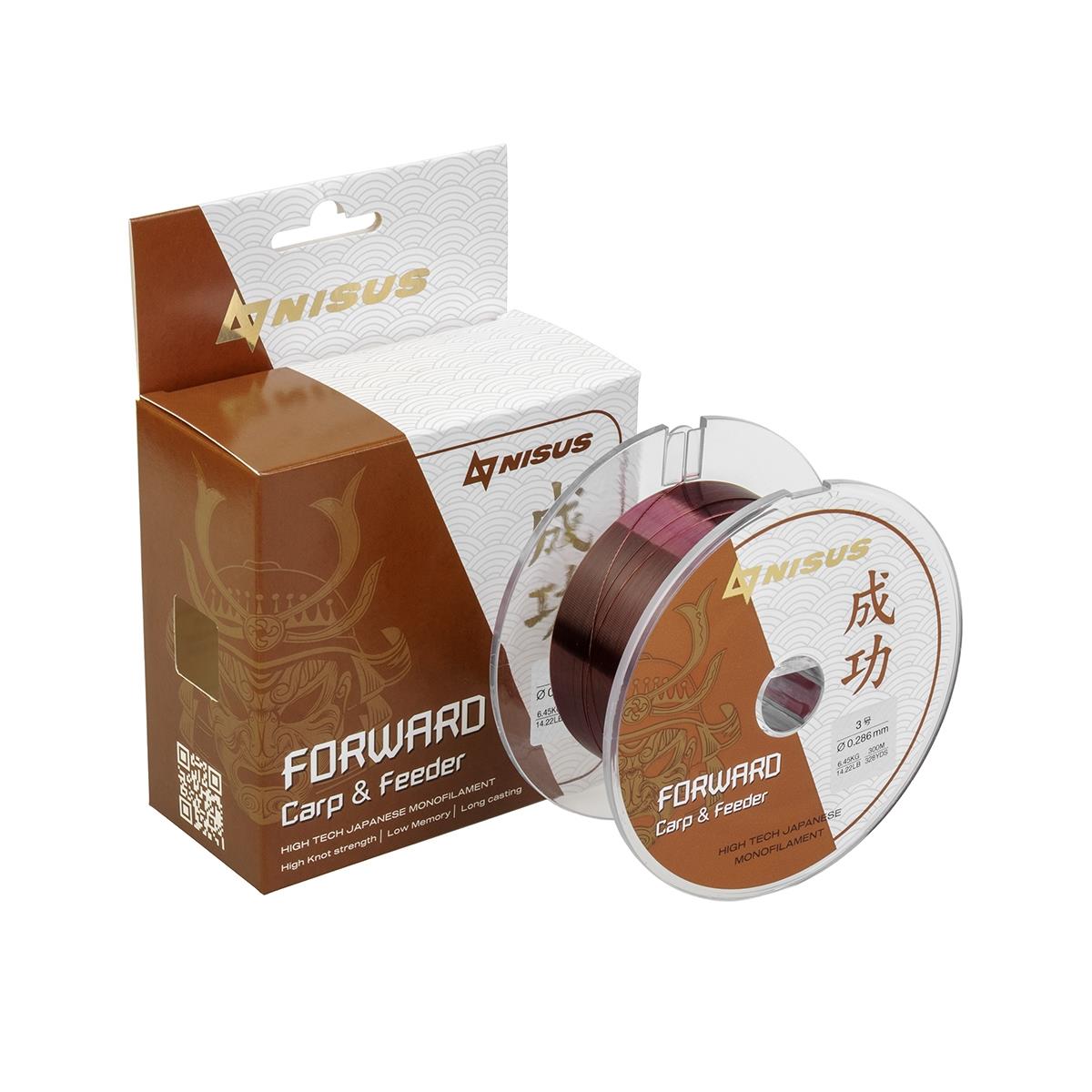 МП Леска FORWARD Carp&Feeder brown 0,286mm/300m Nylon (N-FCF-0286-300) Nisus - фото 1