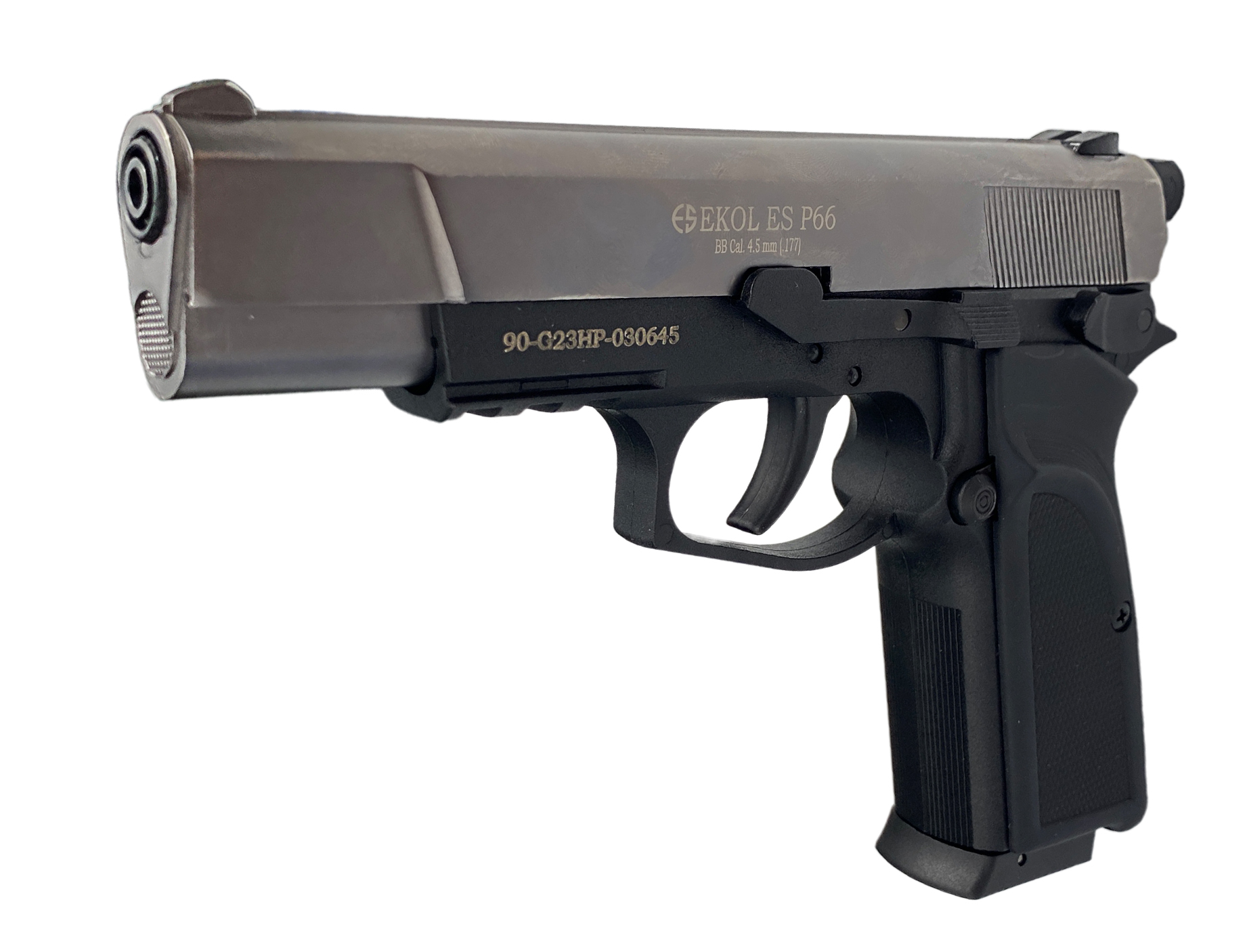 Пистолет Ekol ES P66 fume 4,5мм никель - фото 1