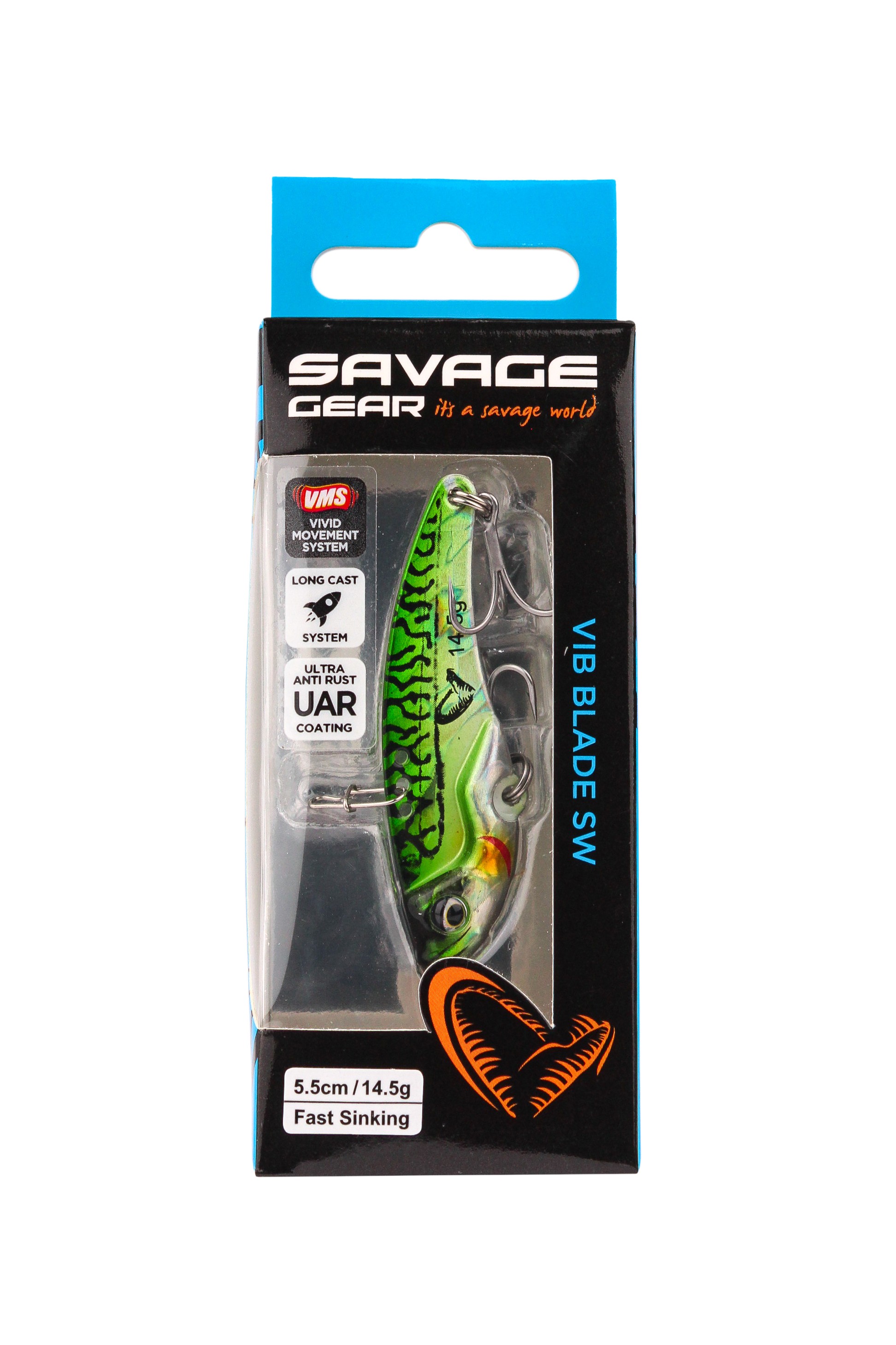 Блесна Savage Gear Vib blade SW 5,5см 14,5гр fast sinking green mackerel - фото 1