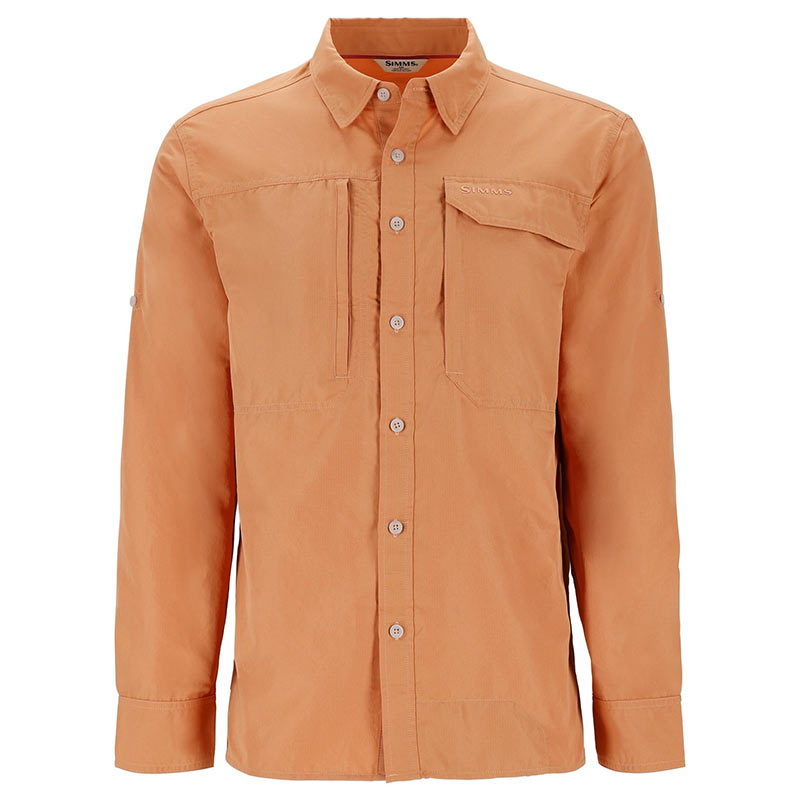 Рубашка Simms Guide Fishing Shirt Orange Maple  - фото 1