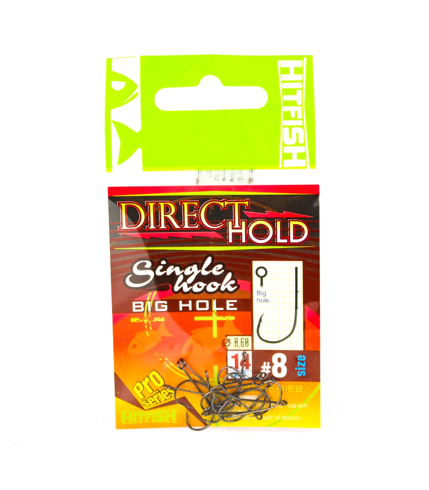 МП Одинарный крючок с засечками HITFISH DIRECT HOLD SINGLE HOOK (с большим ухом) - фото 1