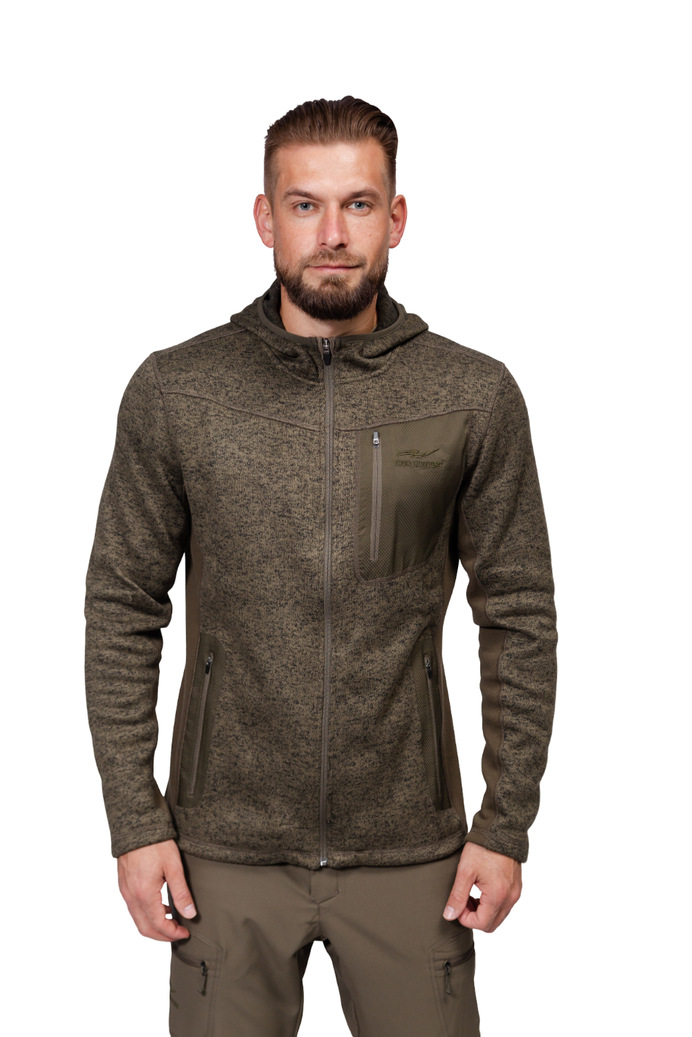 Куртка флисовая King Hunter Arctic hood green - фото 1