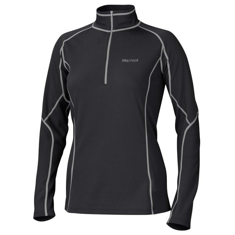 Термобелье Marmot W`ms Thermalclime pro crew ls верх дл рук black - фото 1