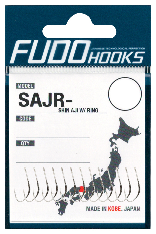 Крючки Fudo Shin Aji W/ Ring SAJR-NK 2500 NK №10  - фото 1