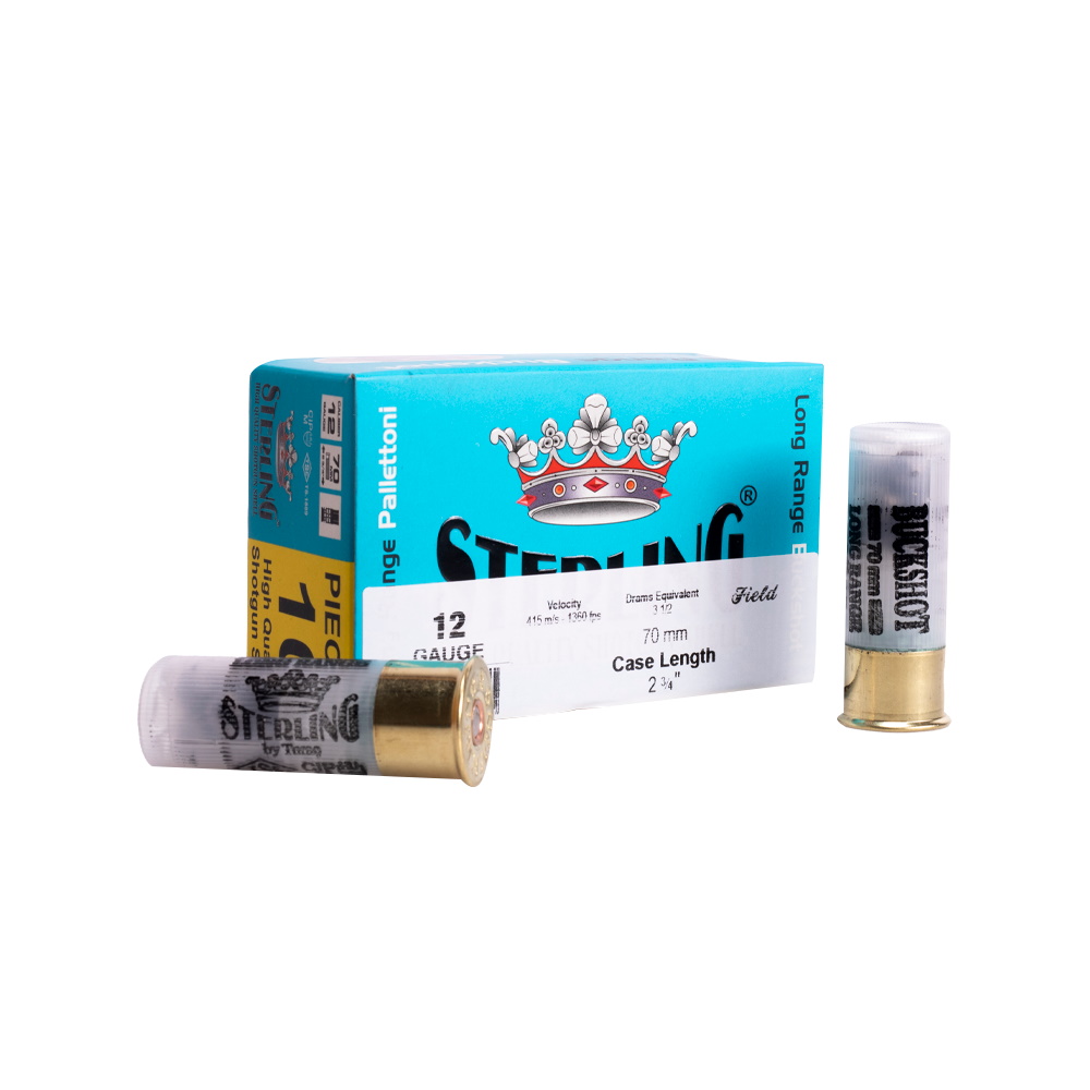 Патрон 12х70 Sterling Longrange Buckshot - фото 1