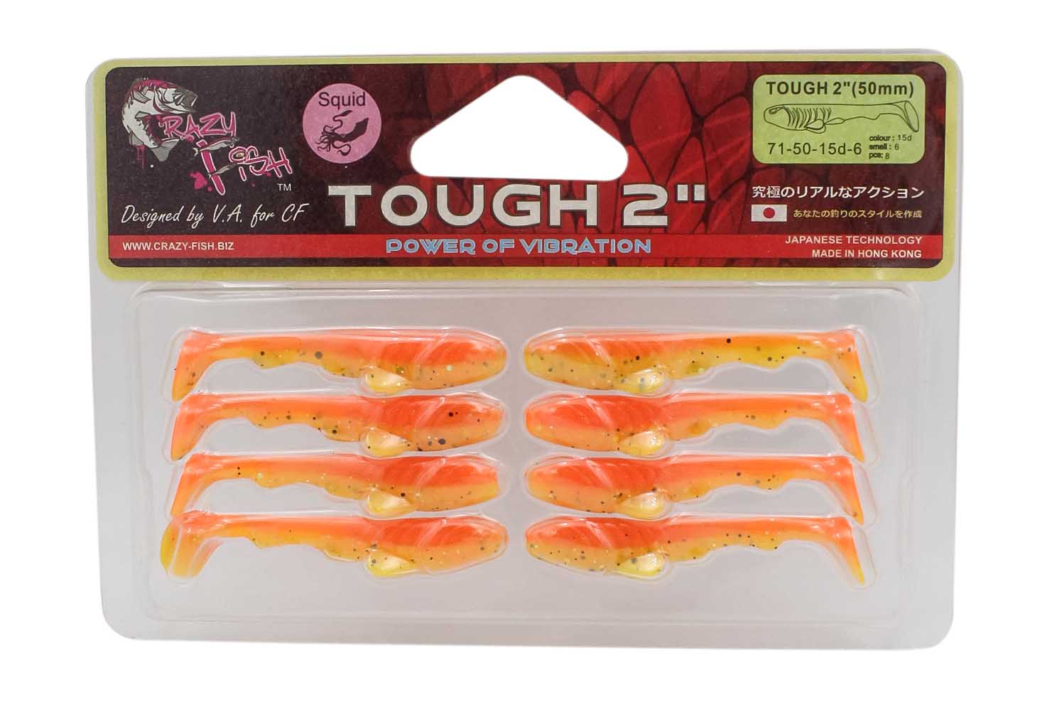 Приманка Crazy Fish Tough 2'' 71-50-15d-6