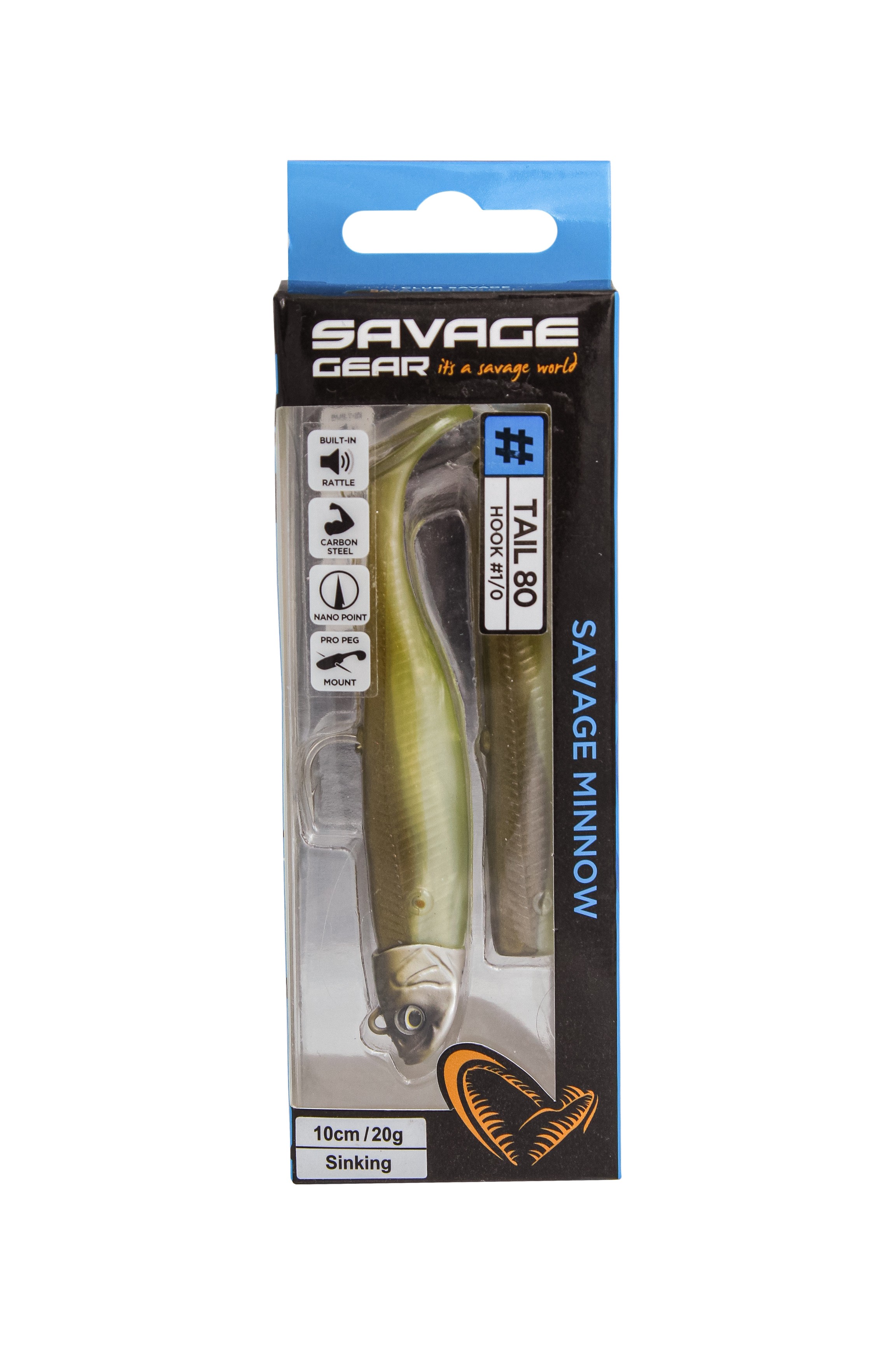 Приманка Savage Gear Minnow 10см 20гр khaki 2+1 - фото 1