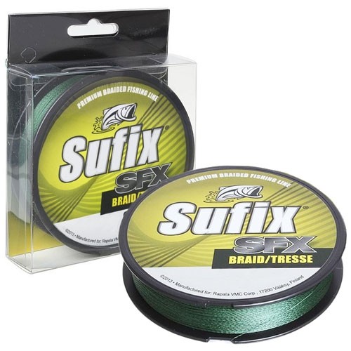 Шнур Sufix SFX braid 135м 0,26мм 15кг зеленый - фото 1