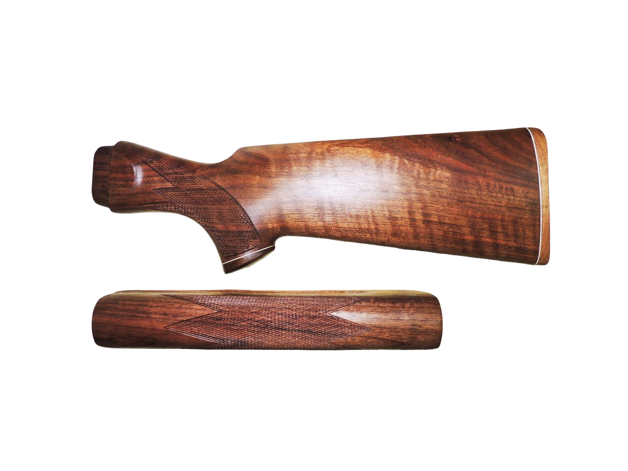 Приклад+цевье Левша МЦ21-12 без щеки орех - фото 1