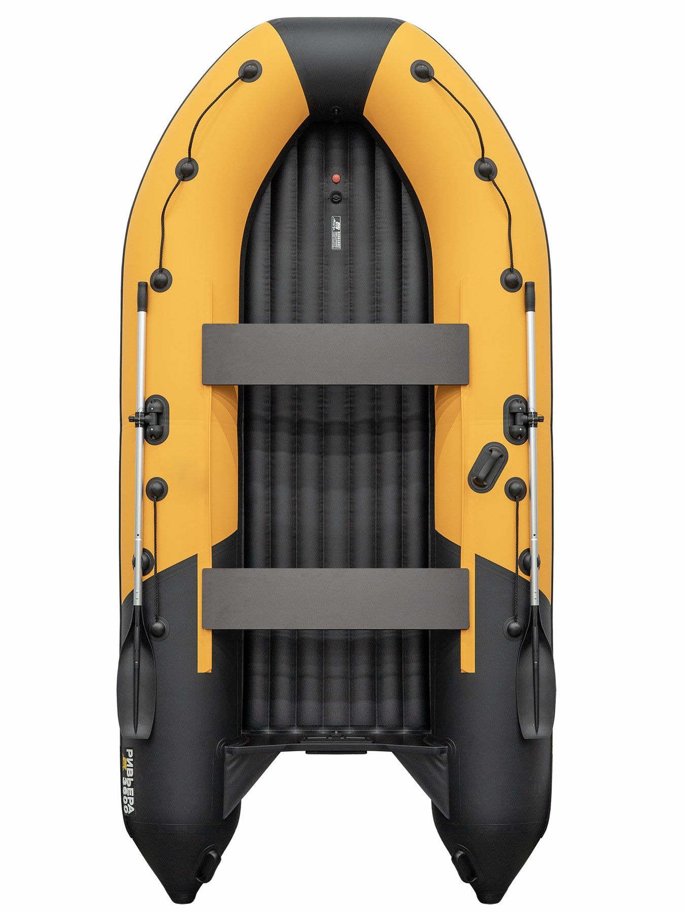 Лодка Мастер лодок Ривьера Компакт 3600 НДНД комби оранжево/черный - фото 1