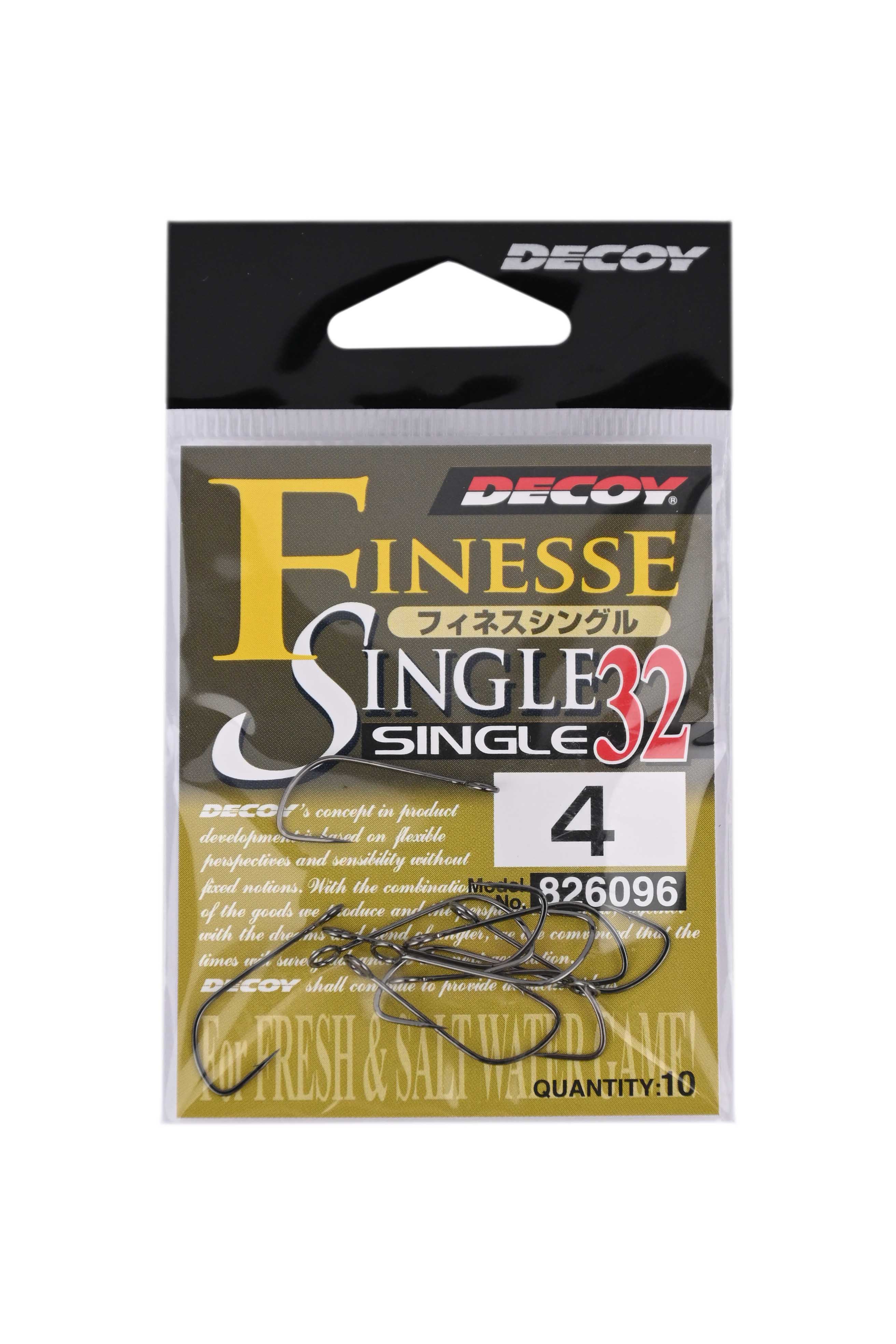 Крючки Decoy Single32 №4 - фото 1