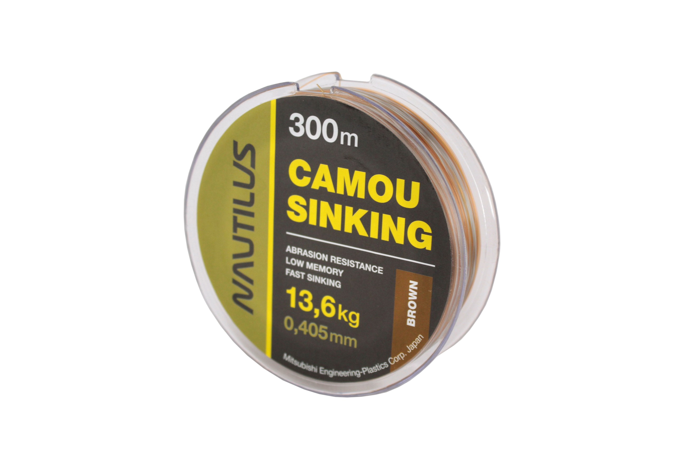 Леска Nautilus Camou Brown Sinking 300м 0.405мм - фото 1