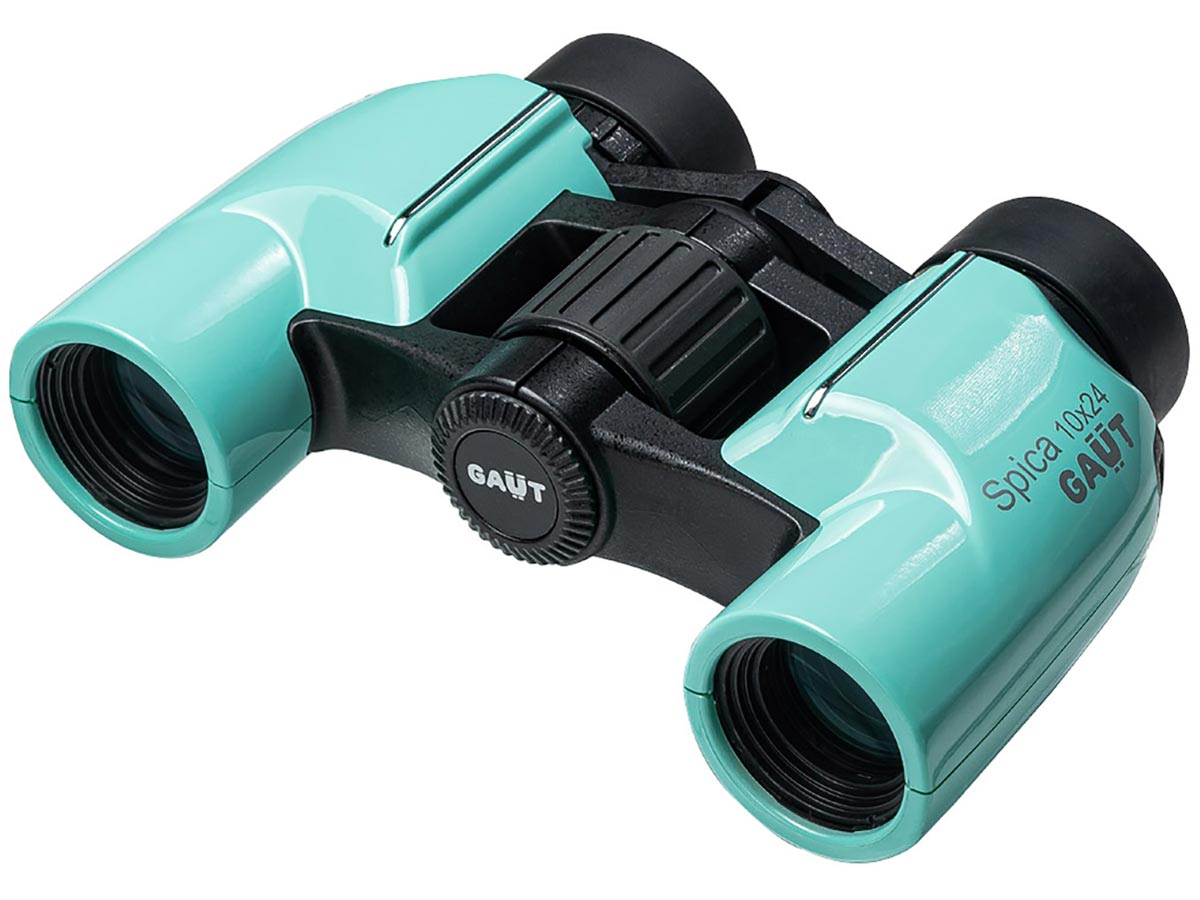 Бинокль Gaut Spica 10x24 Porro-призмы BaK-4 бирюзовый - фото 1
