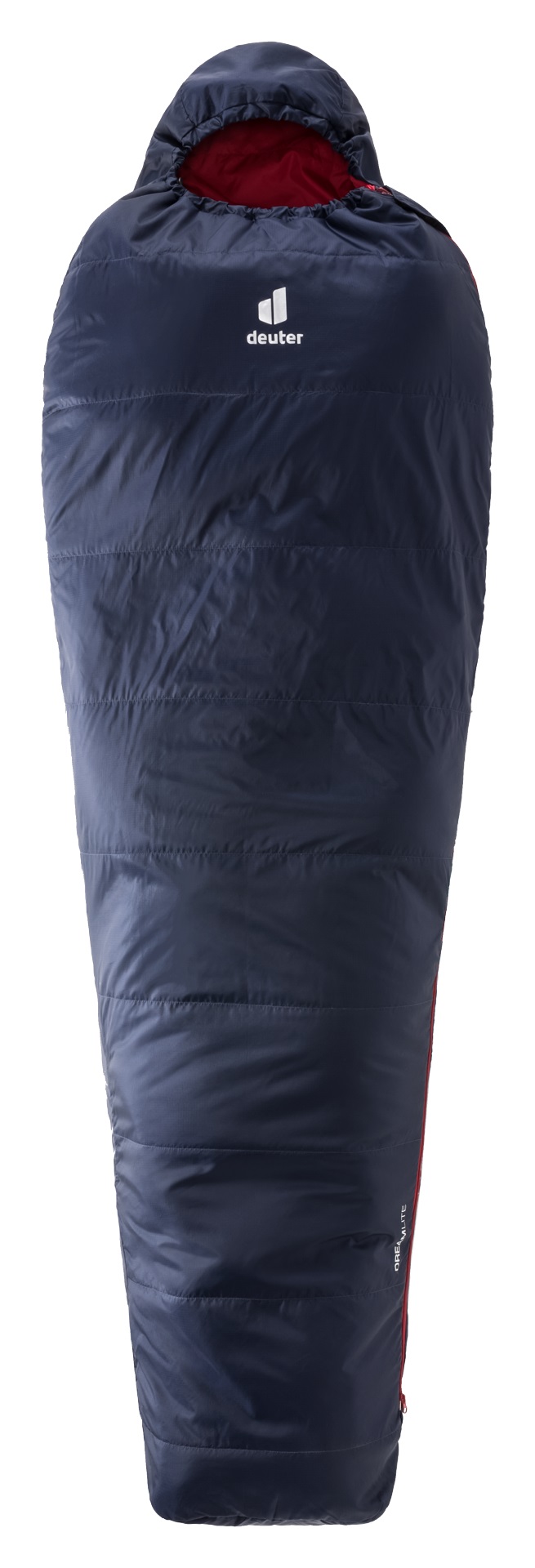 Спальник Deuter Dreamlite L navy/cranberry левый - фото 1