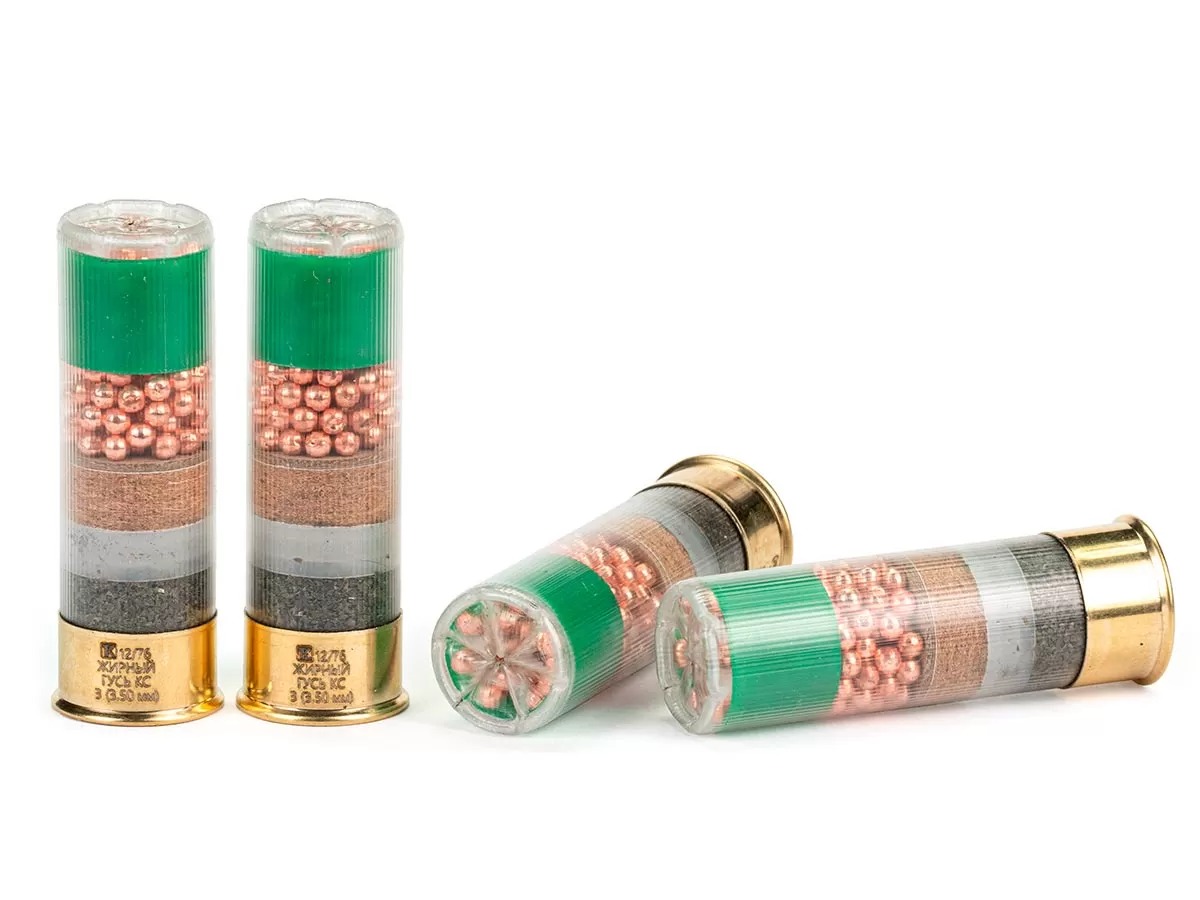 Патрон 12x76 Техкрим 3 жирный гусь КС - фото 1