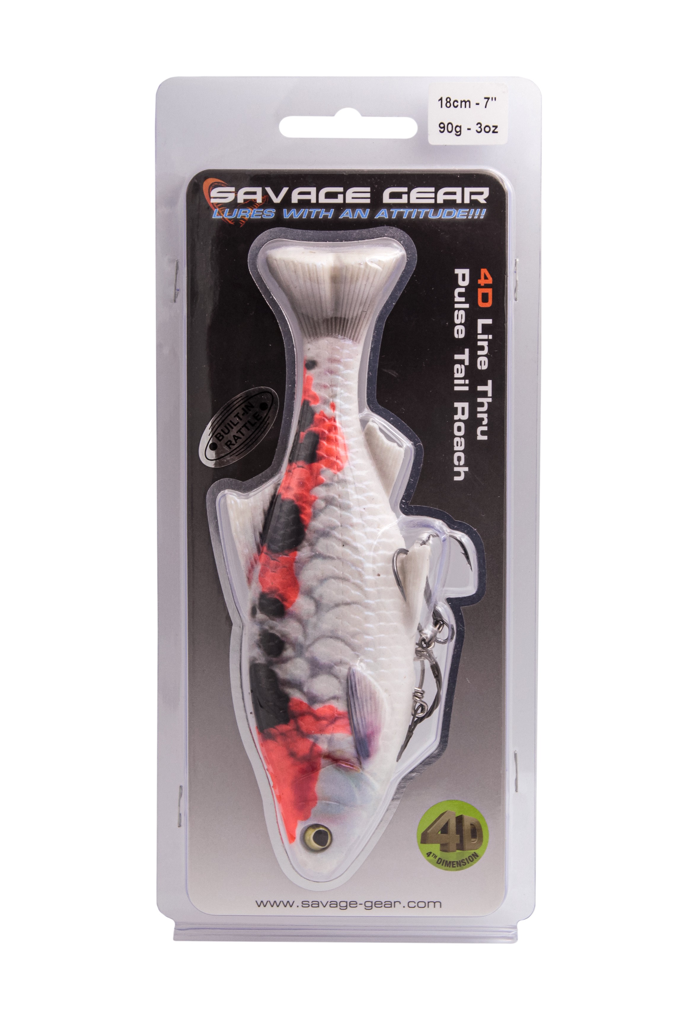 Приманка Savage Gear 4D Line thru pulse tail roach 18см 90гр SS koi - фото 1
