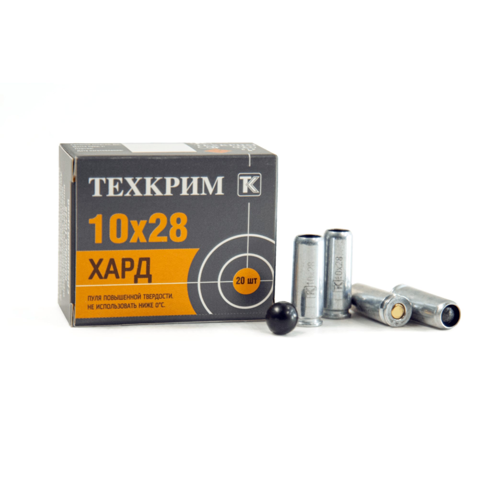Патрон 10x28Т Техкрим Maximum Хард травматический - фото 1