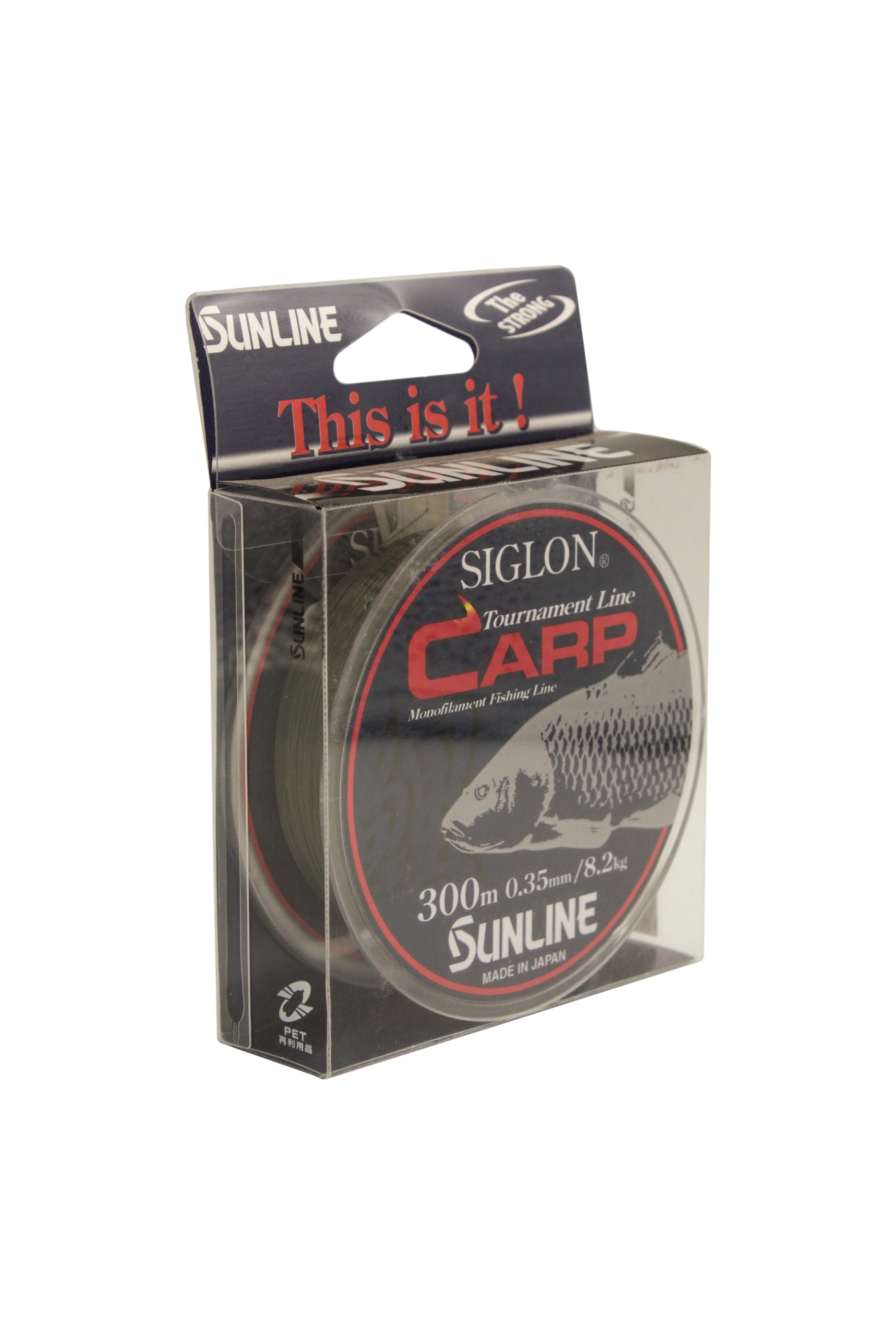 Леска Sunline Siglon carp 300м 0,35мм 8,2кг - фото 1