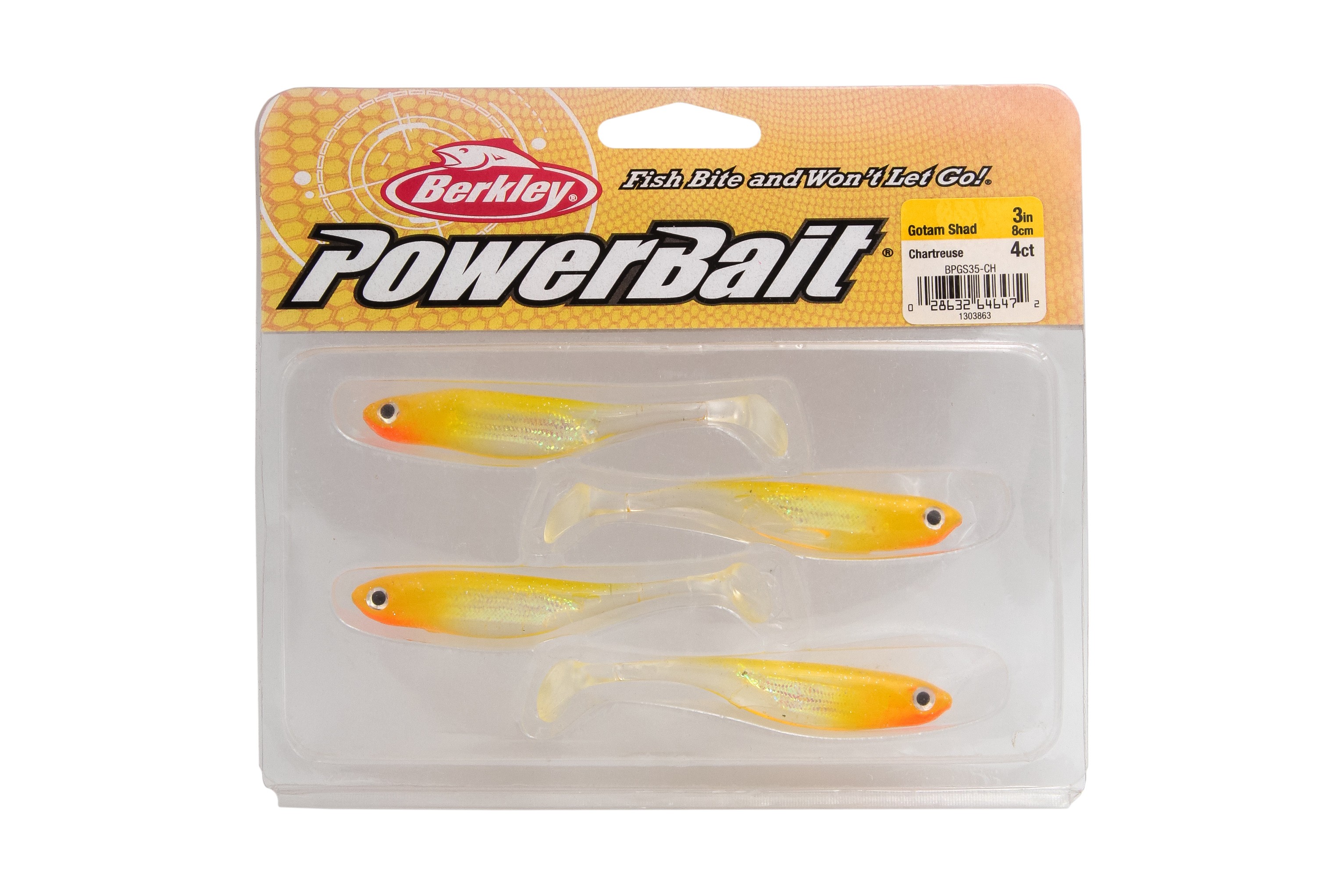 Приманка Berkley Powerbait Gotam Shad Chart 8 cm - фото 1