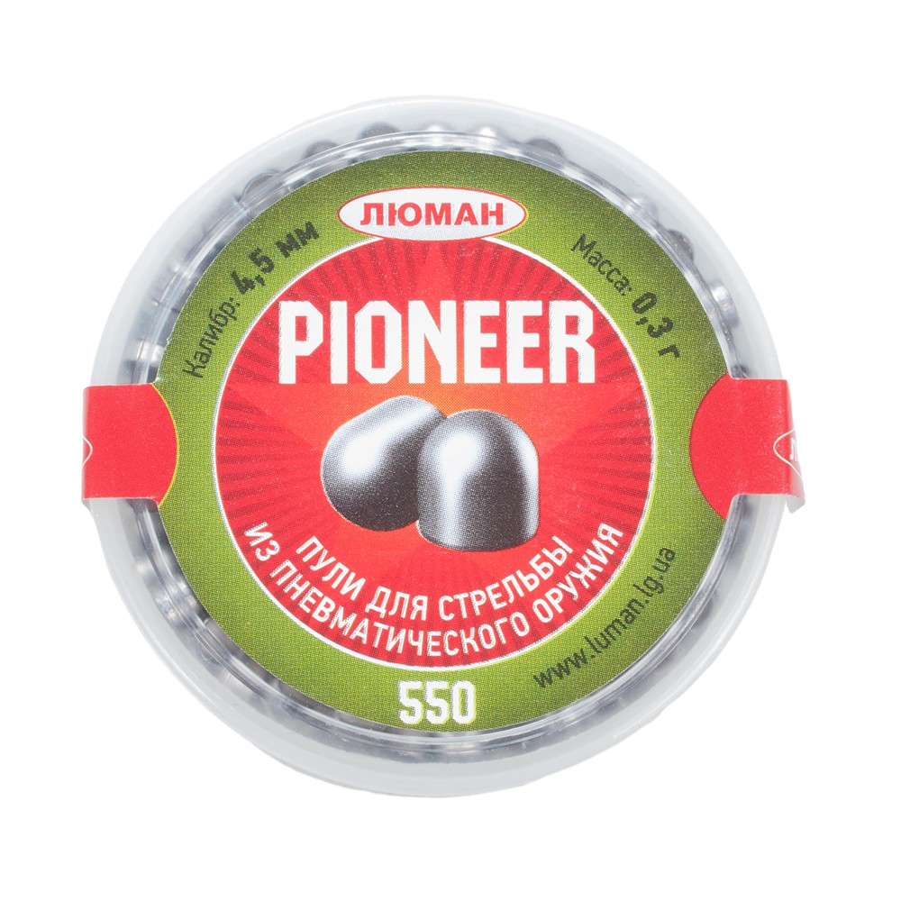 МП Пуля пневм. "Pioneer", 0,3 г. 4,5 мм. (550 шт.) (60 в упаковке) - фото 1