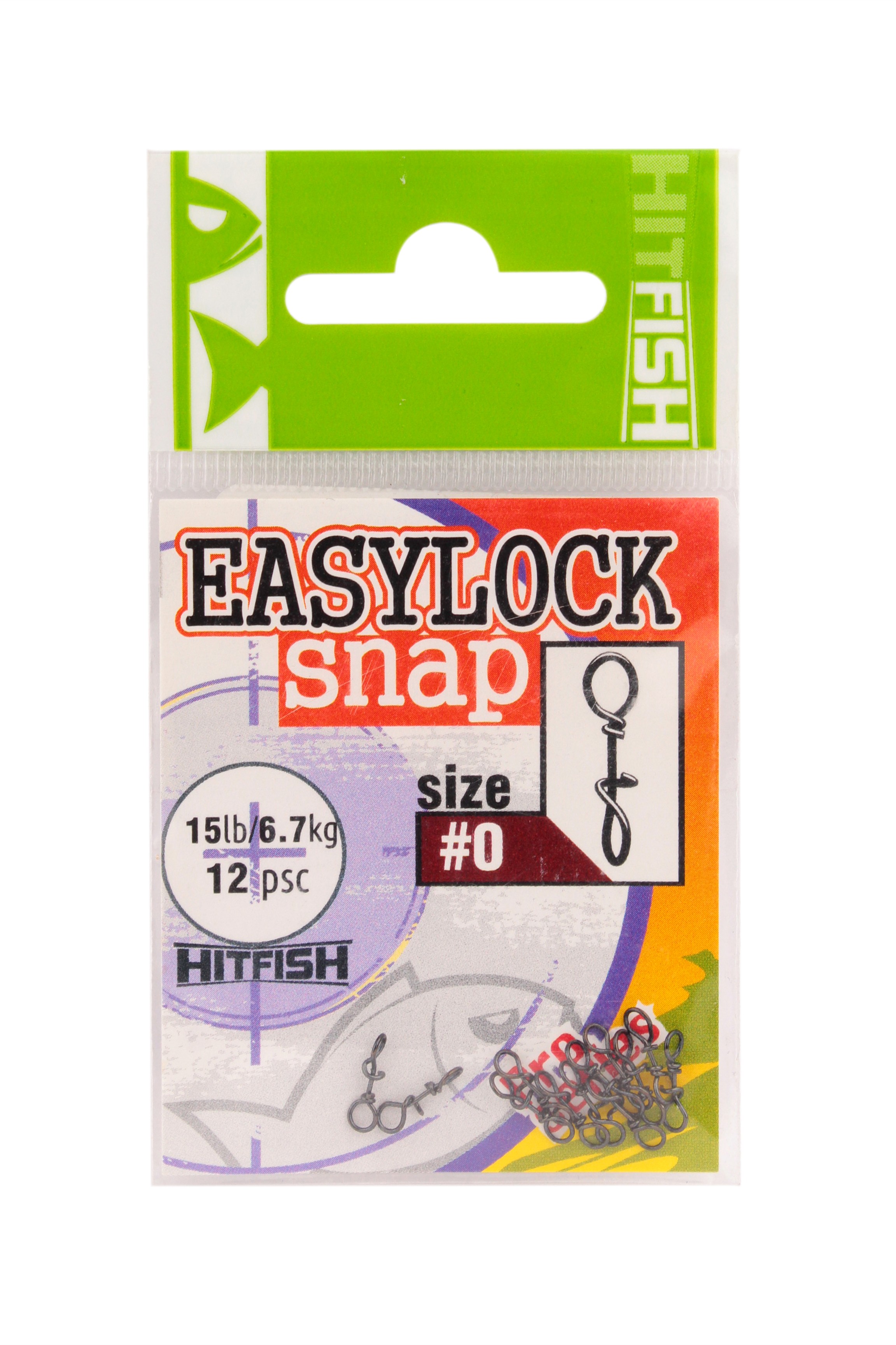МП Застежка HITFISH Easylock Snap #0 (15lb/6.7kg) (12 шт/пач) - фото 1
