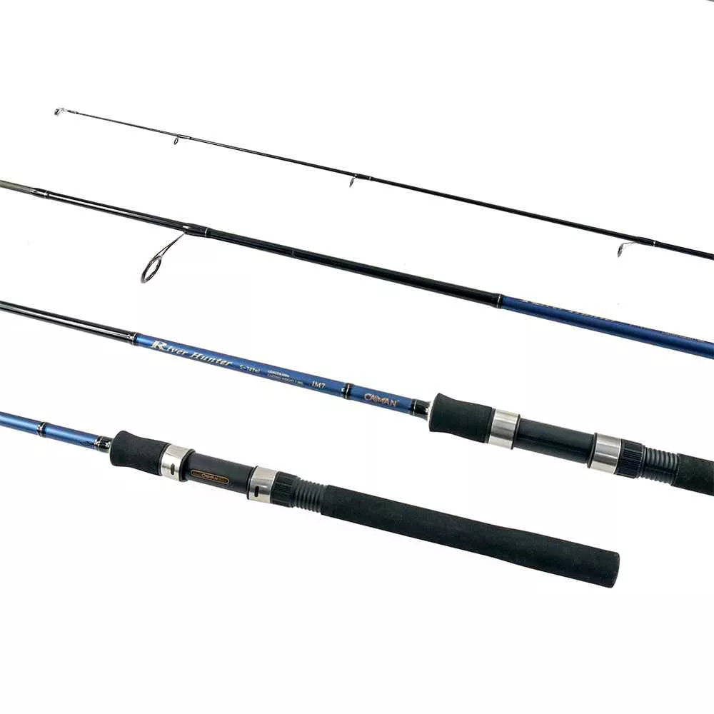 Спиннинг Caiman River hunter spin Синие IM-7 7-28гр 2,40м - фото 1