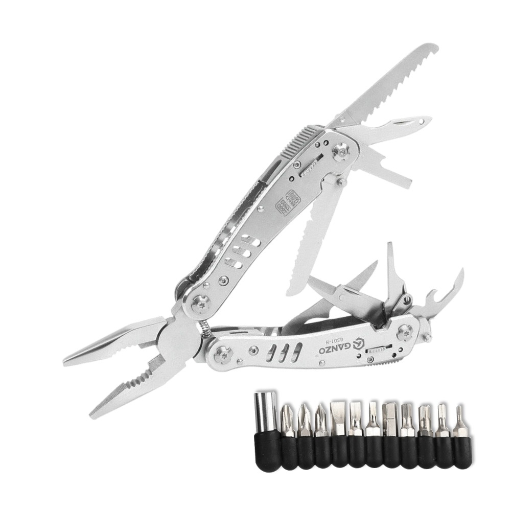 Мультитул Ganzo G301H 21 в 1 хромированный - фото 1