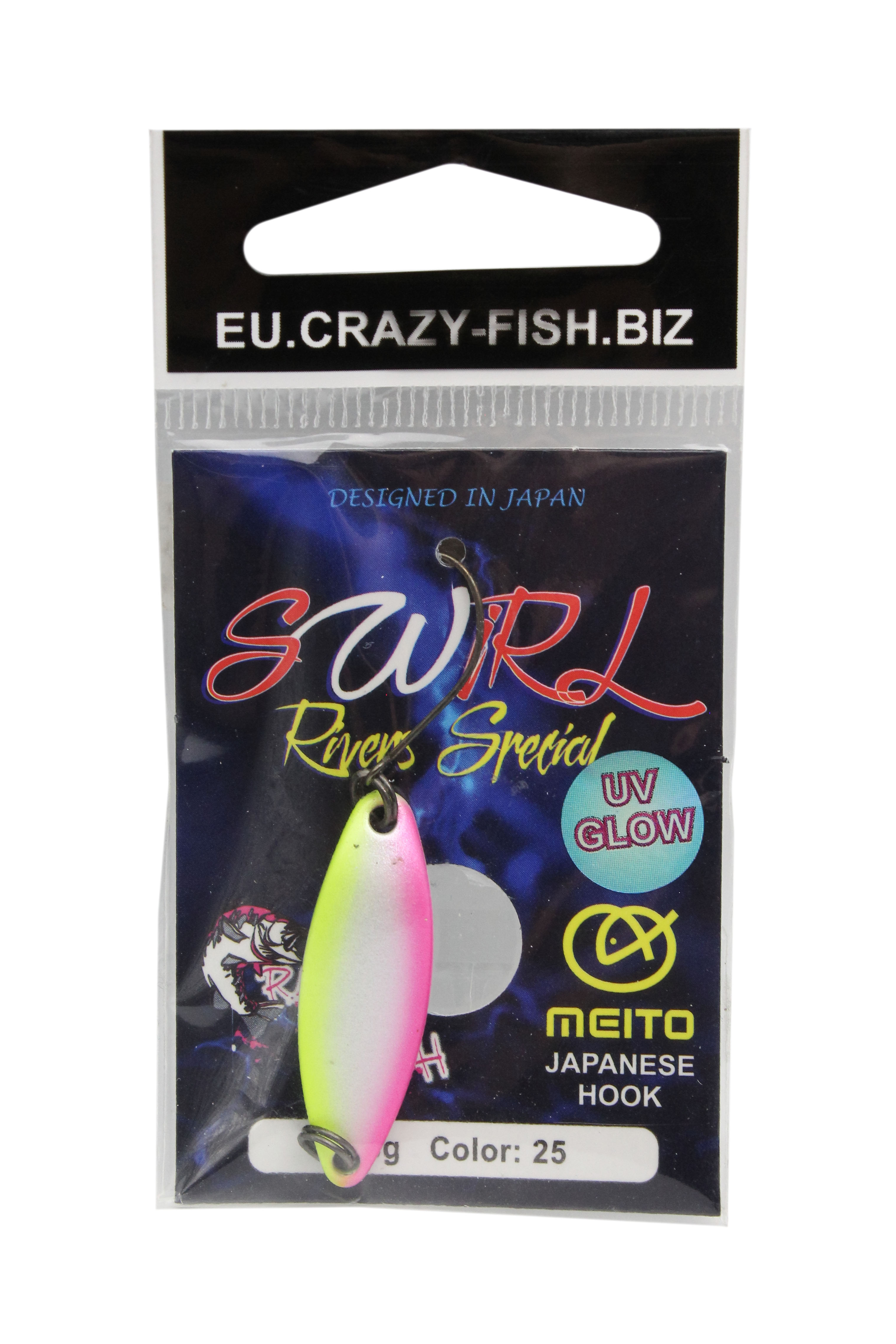 Блесна Crazy Fish Swirl №25 3.3гр - фото 1