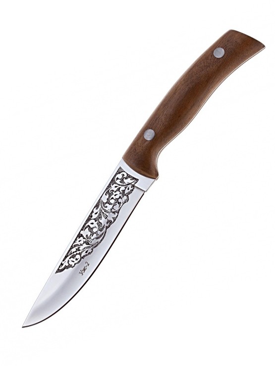 Нож Кизляр Уж-2 туристический рукоять кавказский орех - фото 1