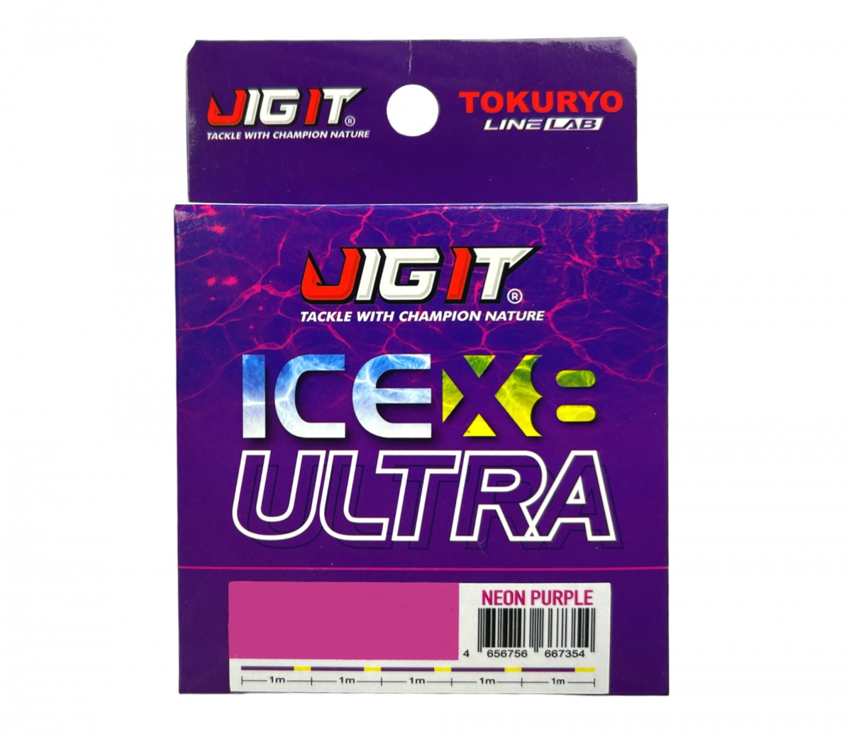 МП Плетёный шнур Jig It x Tokuryo Ice Ultra X8 Neon Purple 1.2 PE 50m - фото 1