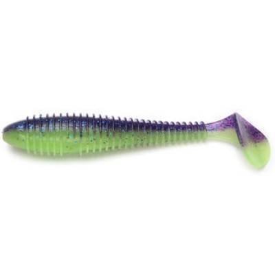 Приманка Keitech виброхвост Swing impact fat 5,8&quot; Pal 06 violet lime belly - фото 1