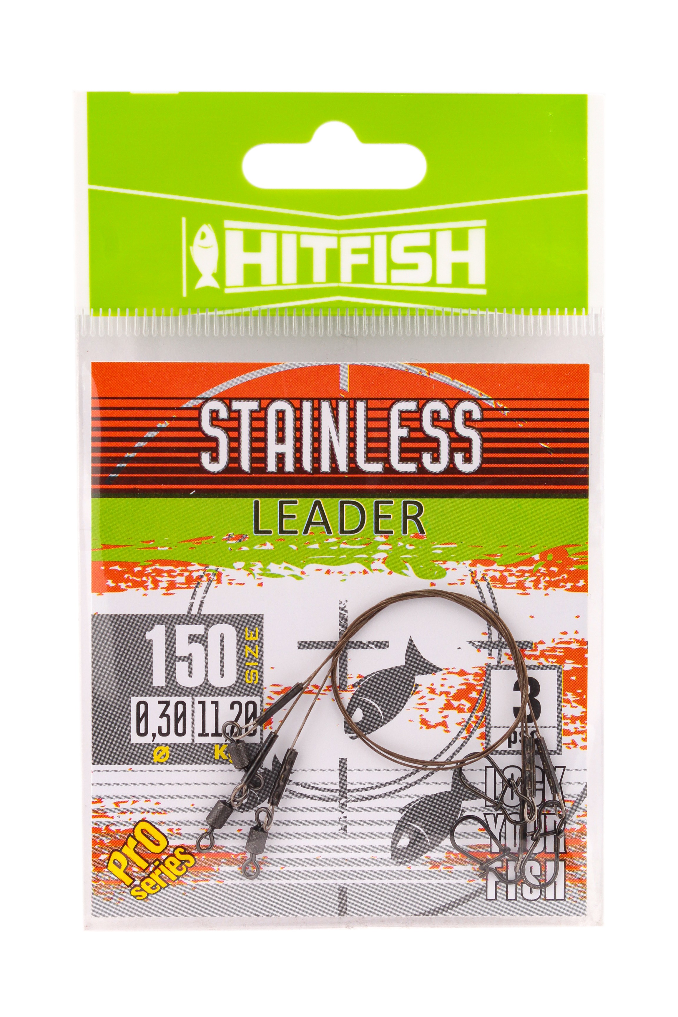 Поводок Hitfish Stainless leader 19 нитей 150мм 11,2кг d 0,30 3шт