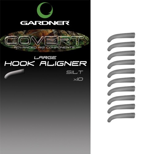 Трубка изогнутая для крючка Gardner Covert hook aligners small c-thru black/silt - фото 1