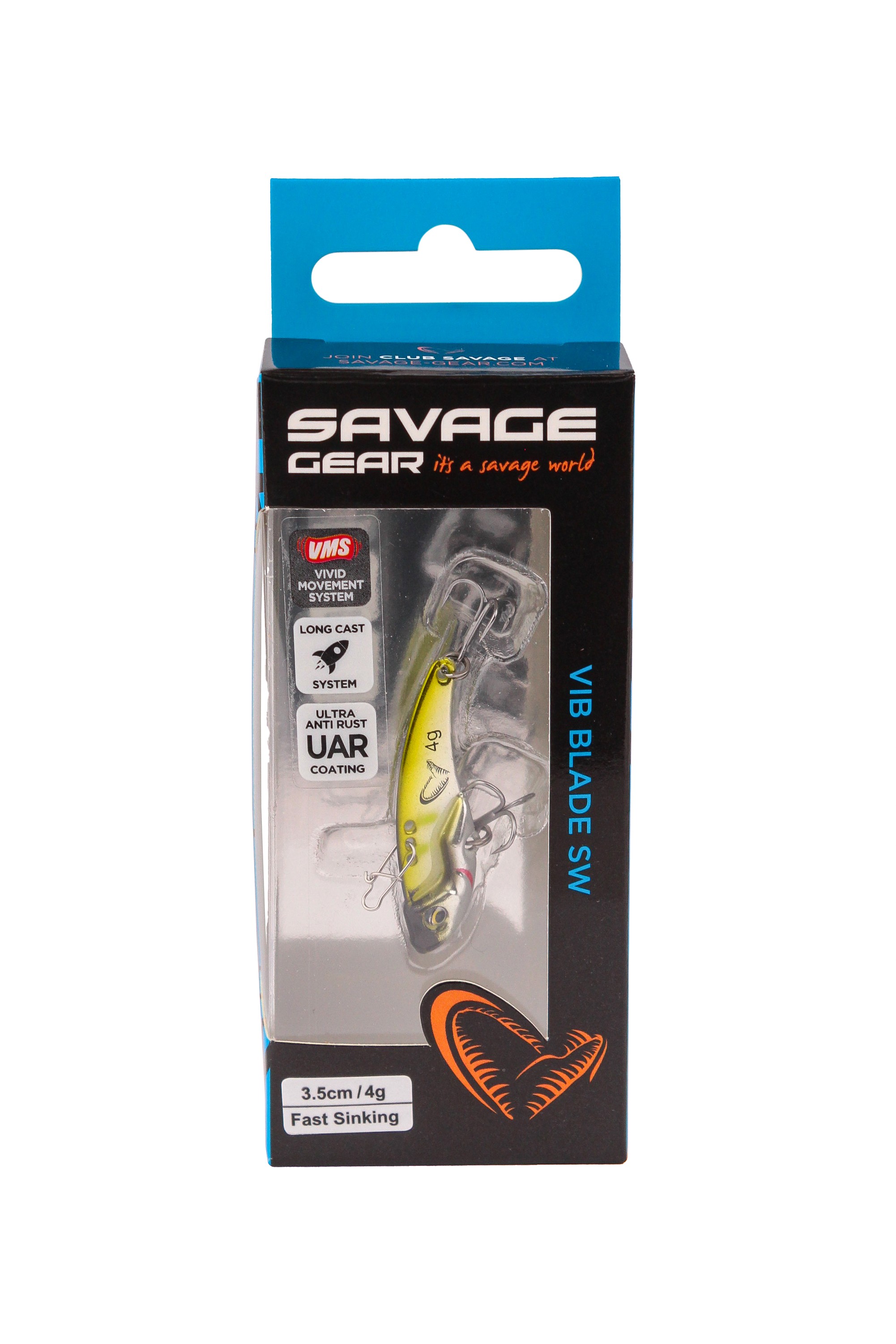Блесна Savage Gear Vib blade SW 3,5см 4гр fast sinking mirror ayu