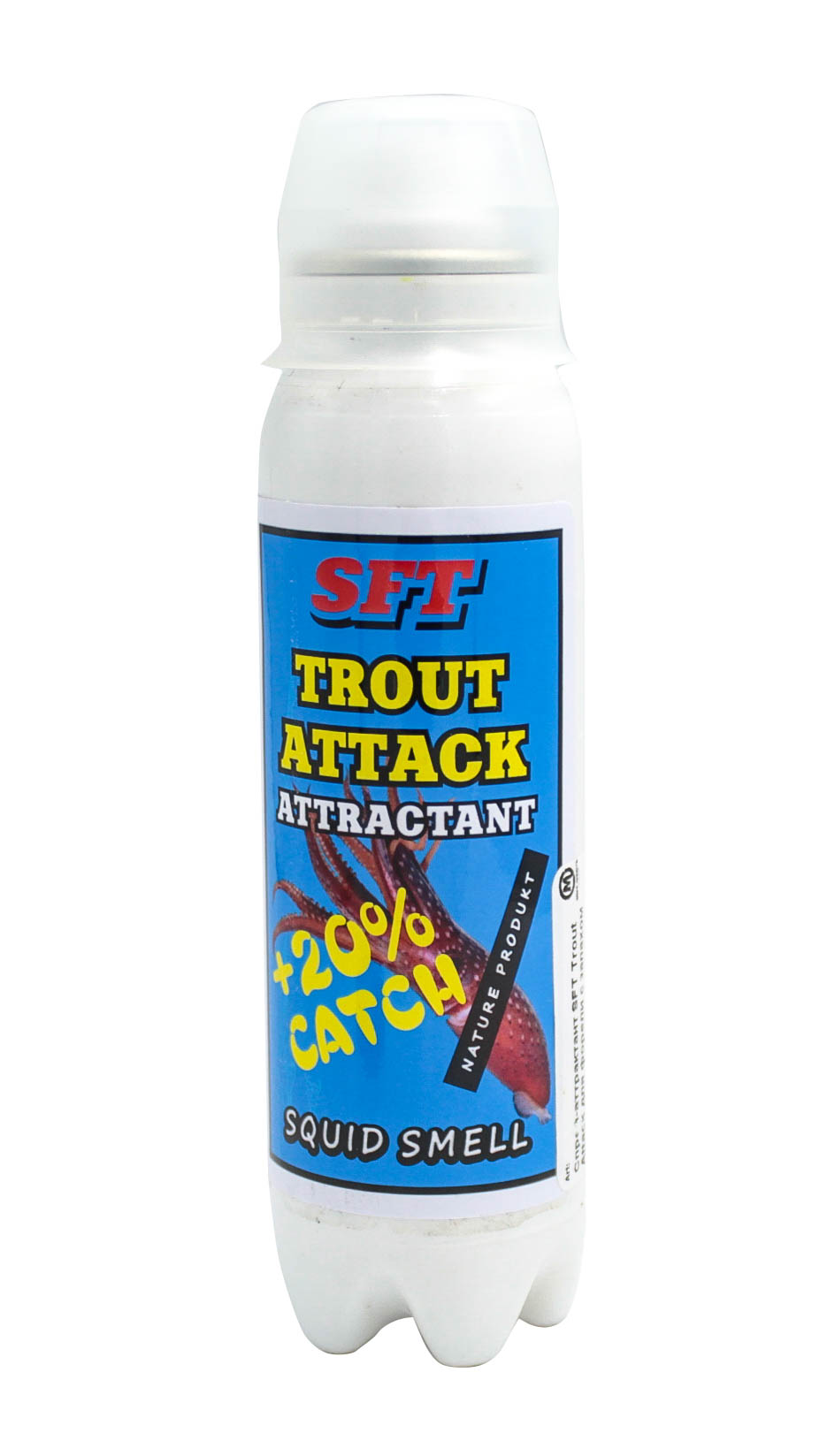 Спрей-аттрактант SFT Trout Attack для форели с запахом кальмара