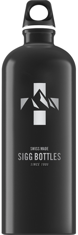 Бутылка SIGG Mountain Black для воды аллюминий 1,0л - фото 1