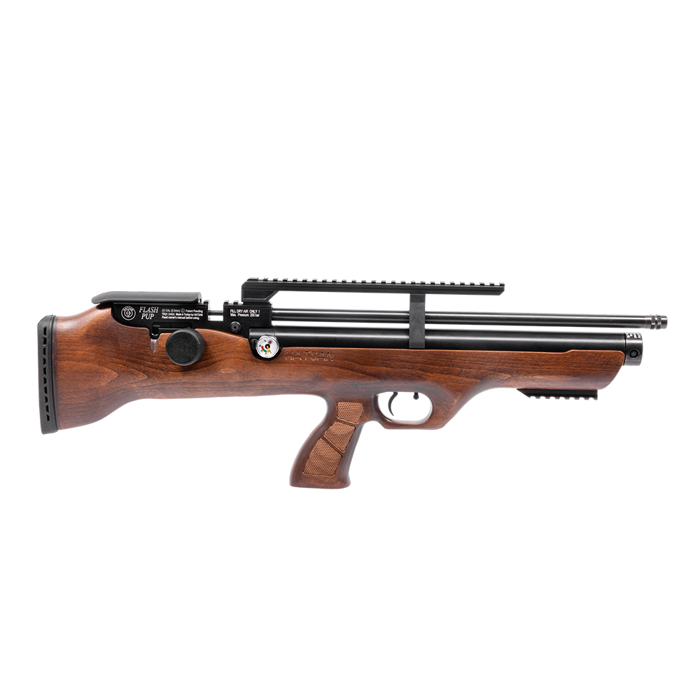 Винтовка Hatsan FLASHPUP 5,5 РСР дерево - фото 1