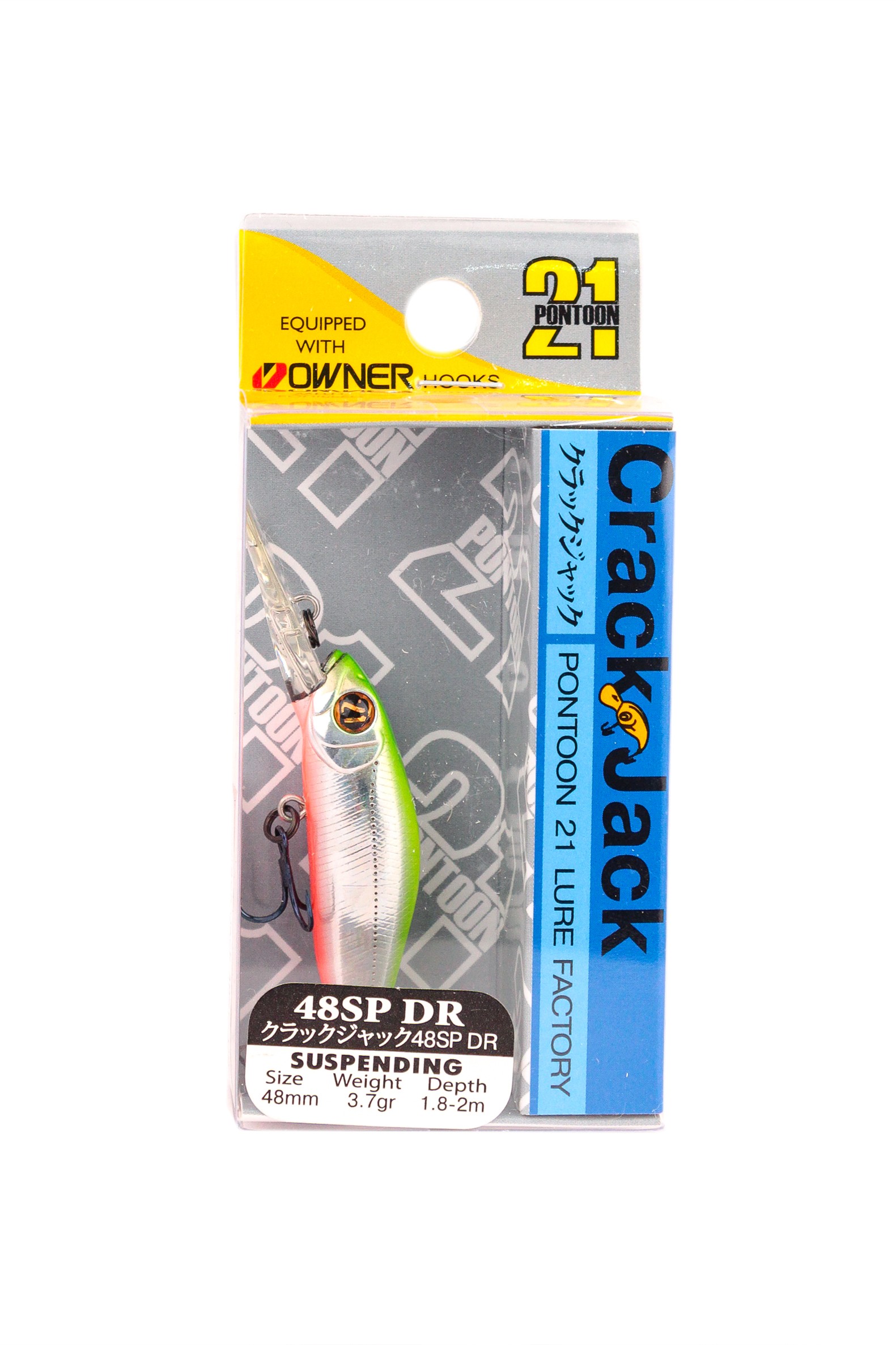 Воблер Pontoon21 Crack jack 48SP-DR 48мм 3.7гр 1.8-2.0м №A62 - фото 1
