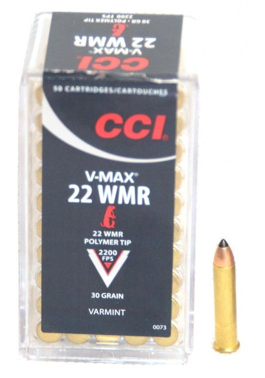 Патрон 22 WMR CCI V-max polymer tip 1,94г (50шт) - фото 1