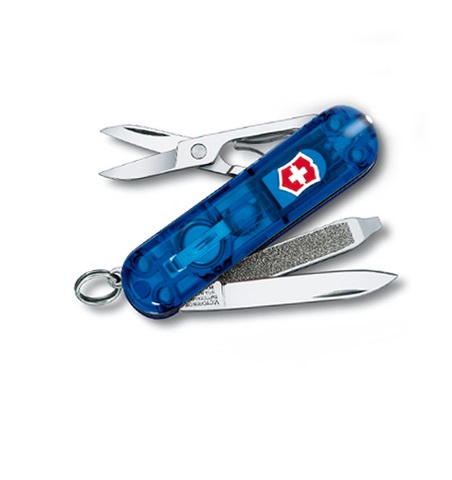 Нож-брелок Victorinox Swisslite Sapphire синий  - фото 1