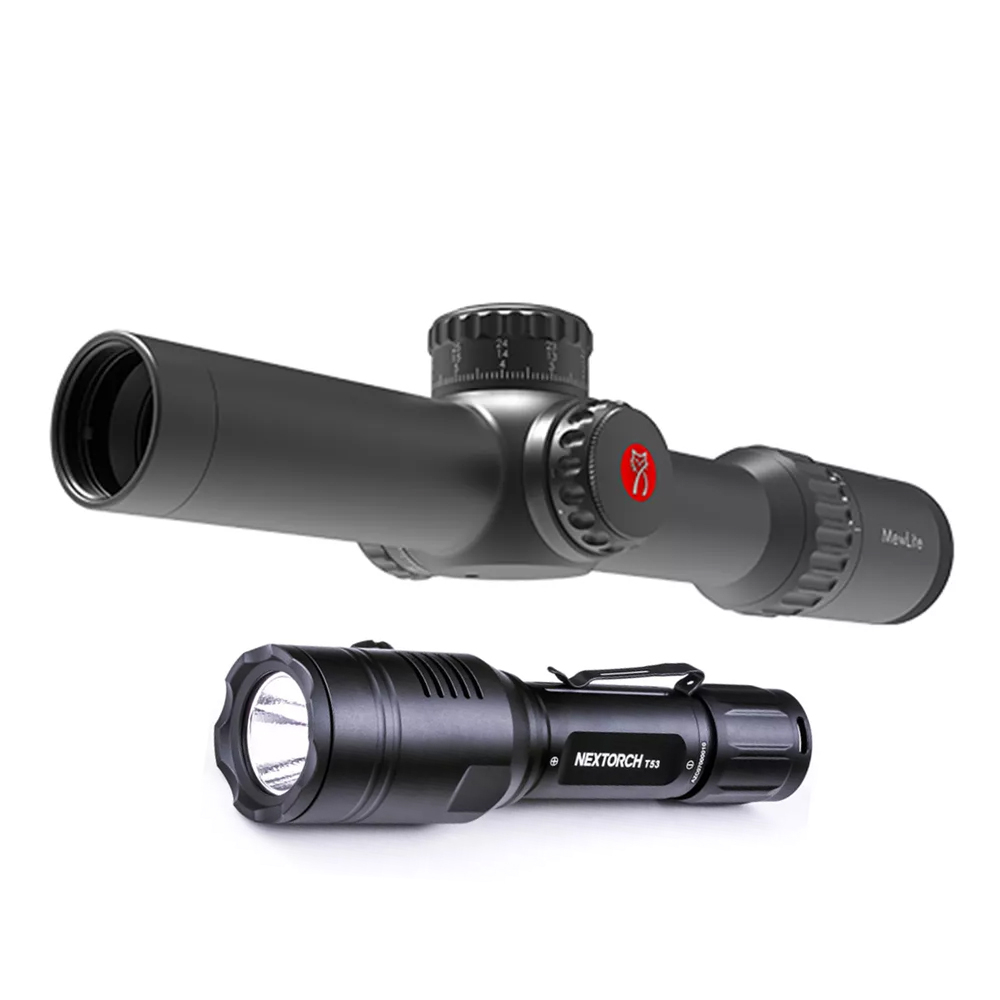 Набор Прицел Mewlite 1-6x28FFP + Фонарь тактический Nextorch T53HS - фото 1