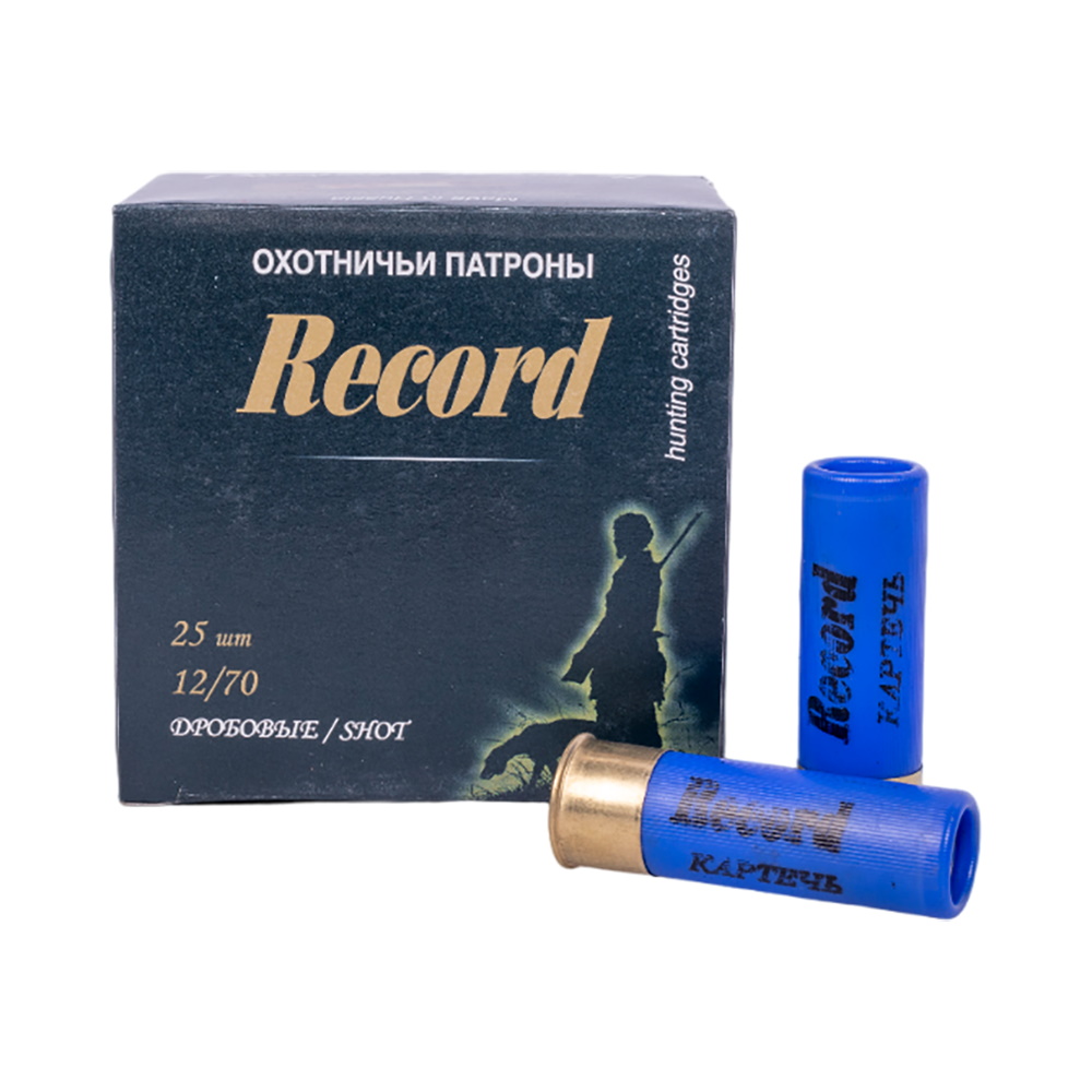 Патрон 12х70 Рекорд картечь 6,2 32гр - фото 1