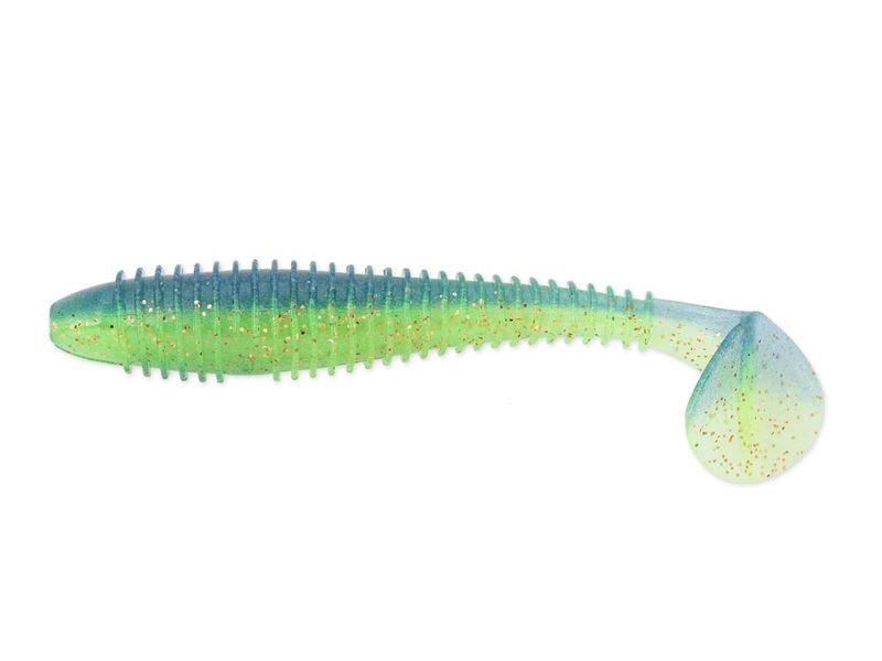 Приманка Keitech 3,3" FAT Swing Impact - Lime / Blue - фото 1