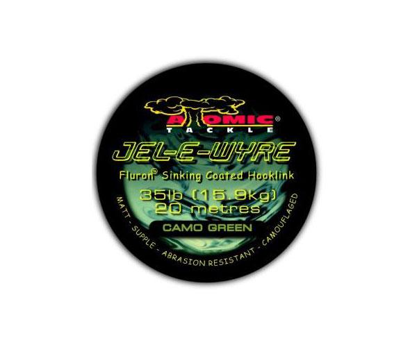 Поводковый материал Atomic Tackle Jel E Wyre bare bak 15lb green - фото 1