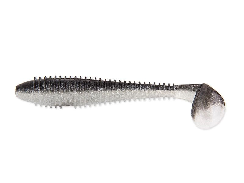 Приманка Keitech 3,3" FAT Swing Impact - Black Shiner - фото 1
