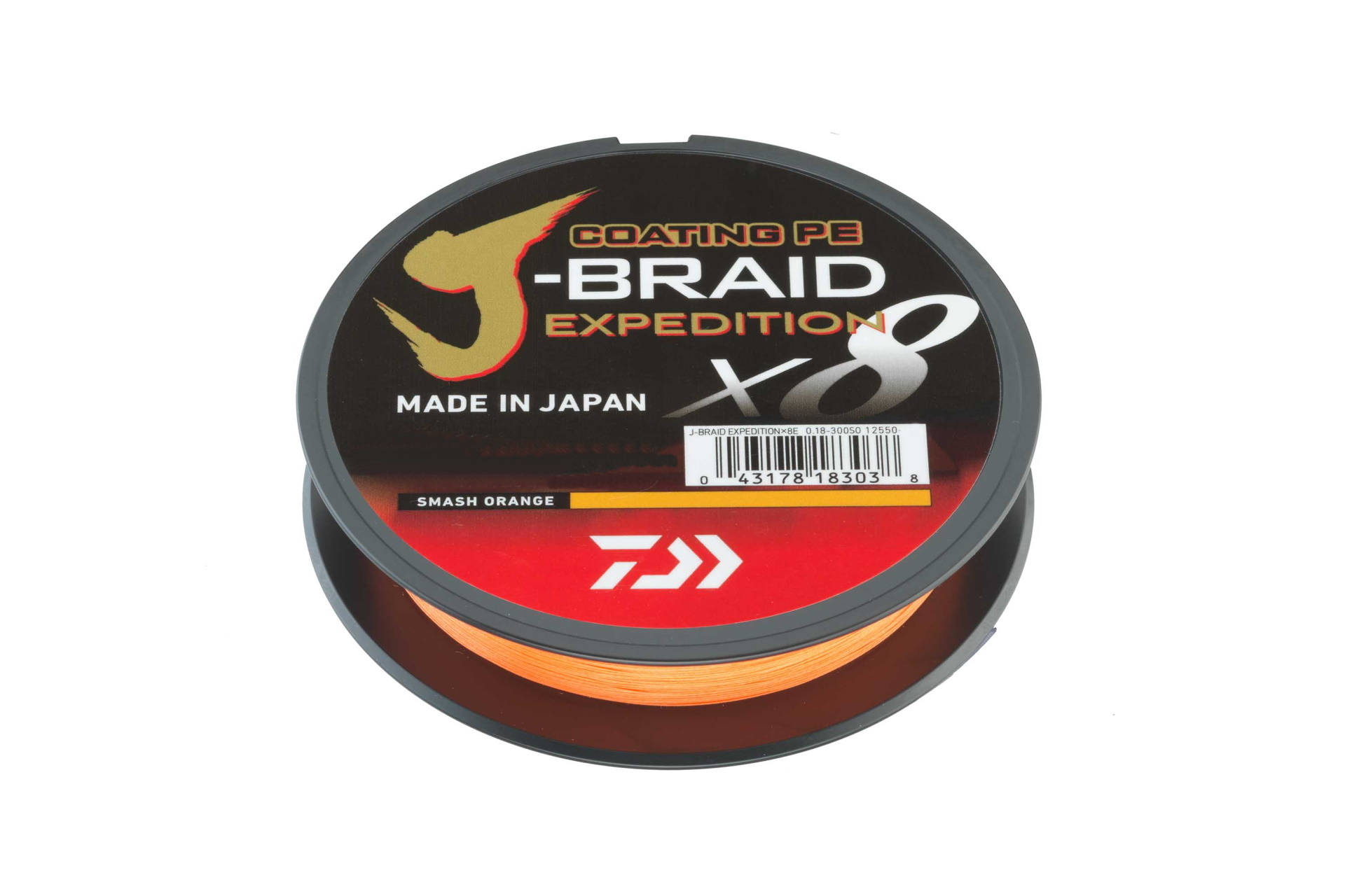 МП Шнур Daiwa J-braid expedition&times;8e 0,20мм-150м Sмash orange - фото 1