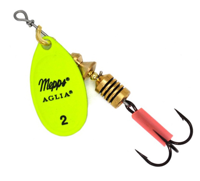 Блесна Mepps Aglia Fluo №2 Chartreuse 4,5 гр    - фото 1