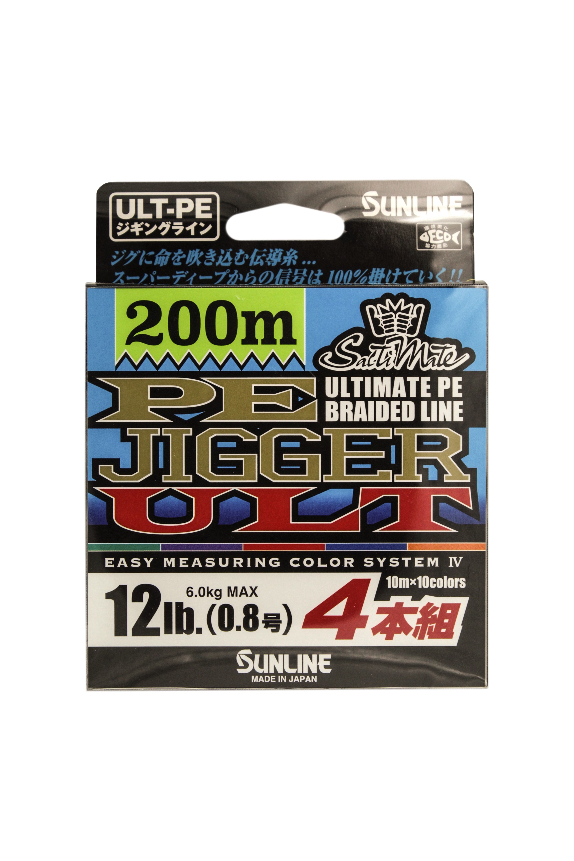 Шнур Sunline PE Jigger ULT 4braid 200м 0,8 12lb - фото 1