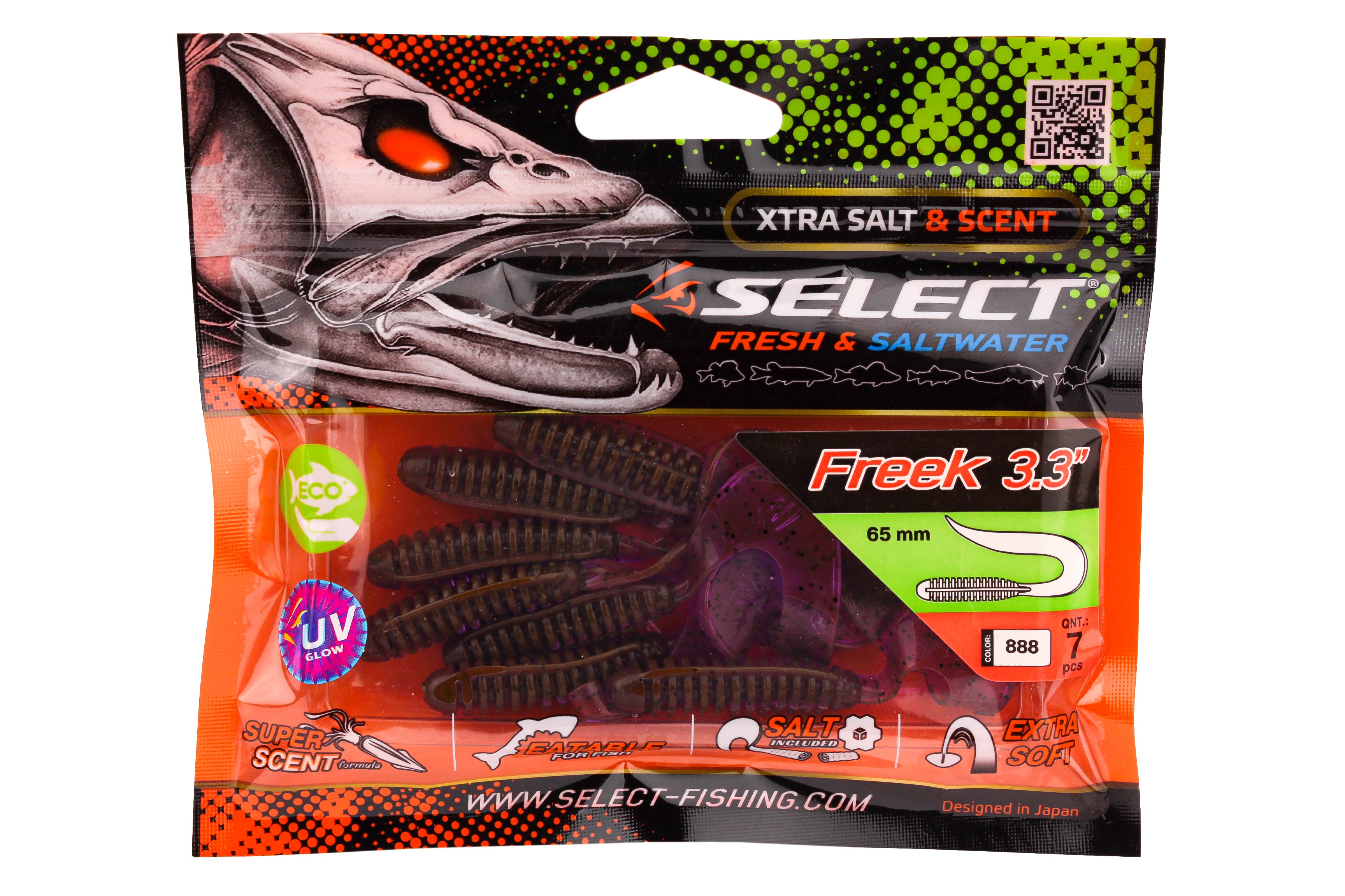 Приманка Select Freek 3.3" 888 уп 7шт - фото 1